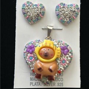 Sterling Silver Capybara set